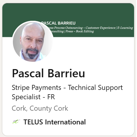 LinkedIn Profile Pascal Barrieu
